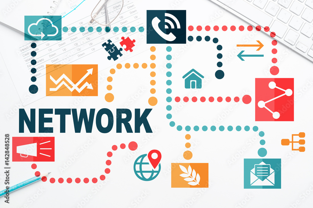 Network media background Network media background
