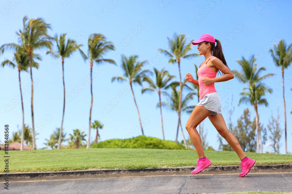 Sport Activity Jogging And Healthy Lifestyle Exercise Happy Female