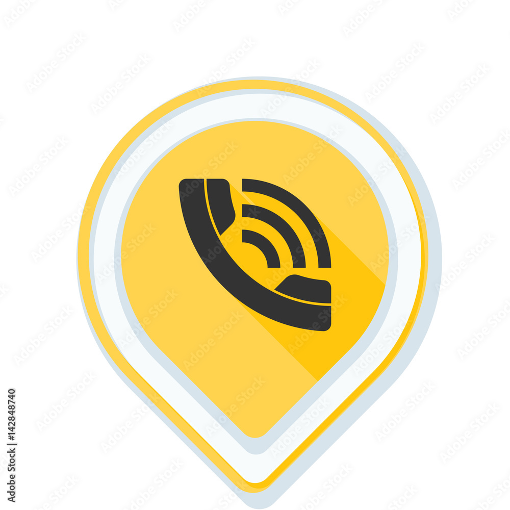 Contact Phone Pointer illustration Contact Phone Pointer illustration