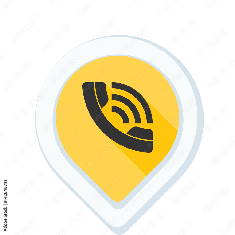 Contact Phone Pointer illustration Contact Phone Pointer illustration