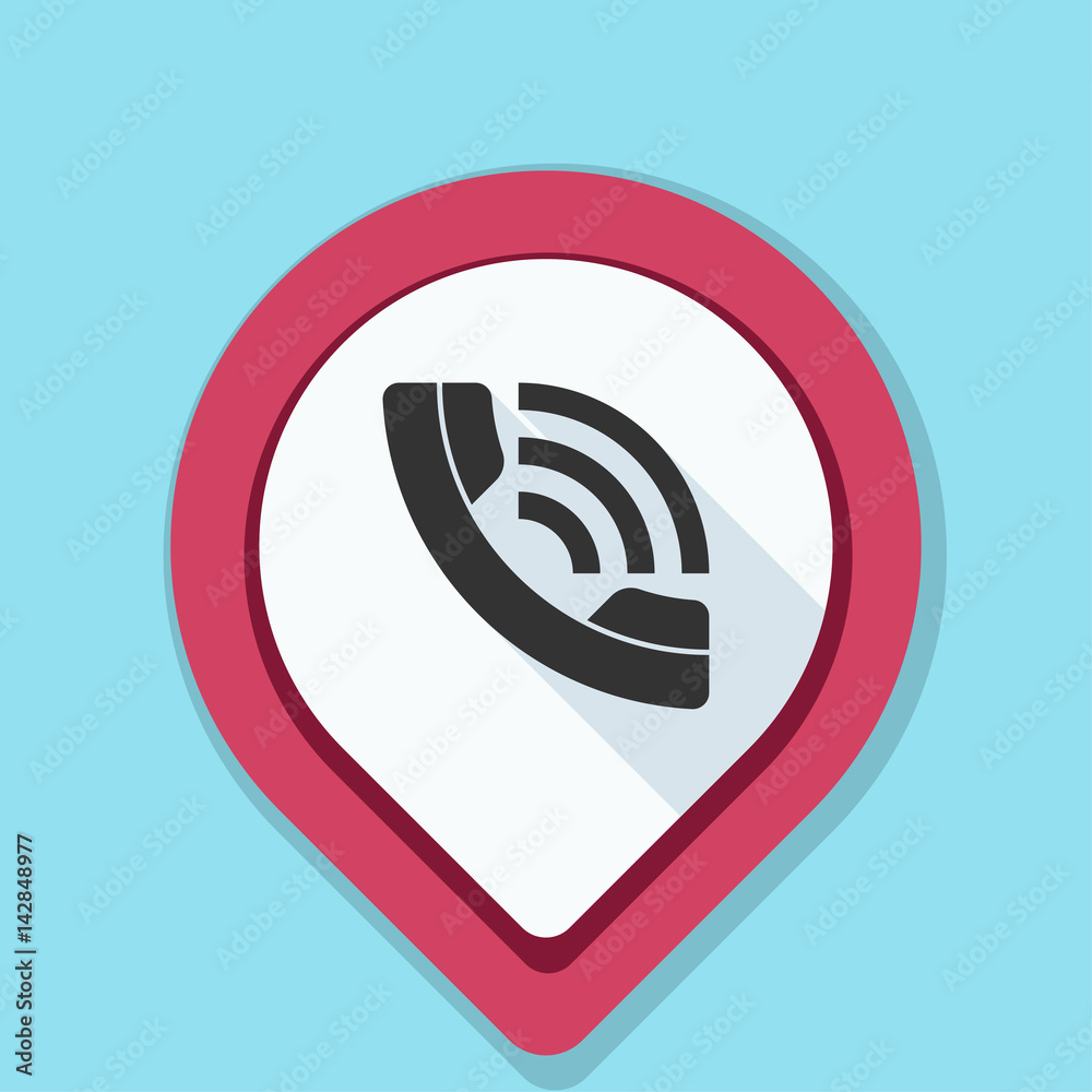 Contact Phone Pointer illustration