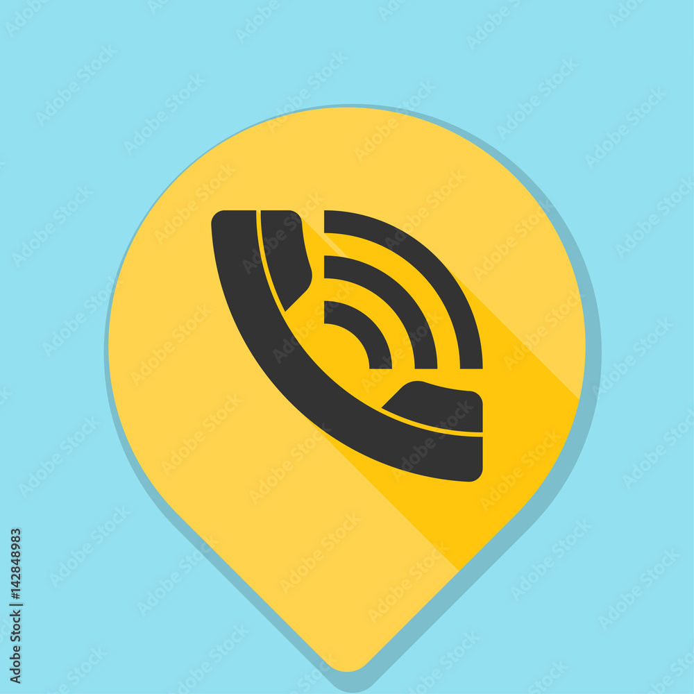 Contact Phone Pointer illustration Contact Phone Pointer illustration