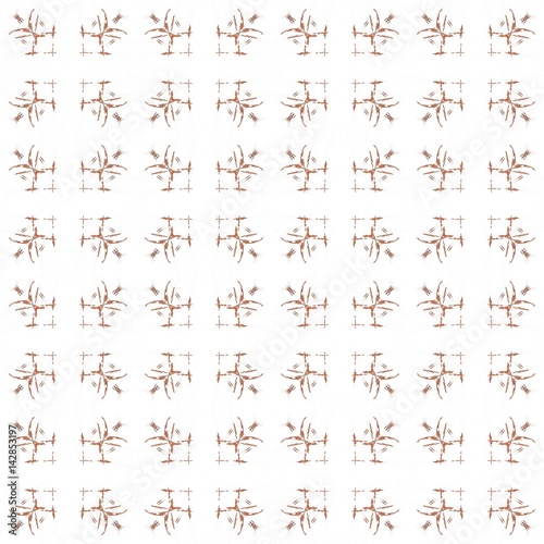 Seamless texture with 3D rendering abstract fractal orange pattern