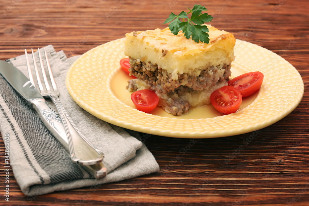 Potato casserole with meat Potato casserole with meat