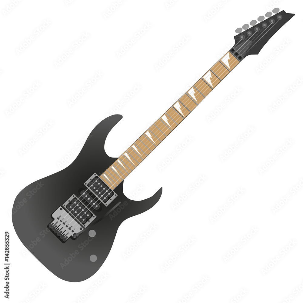 Ibanez-Style Electric Guitar (Black)