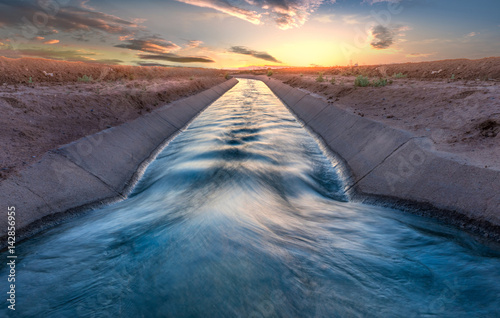 Print op canvas The Irrigation Canal