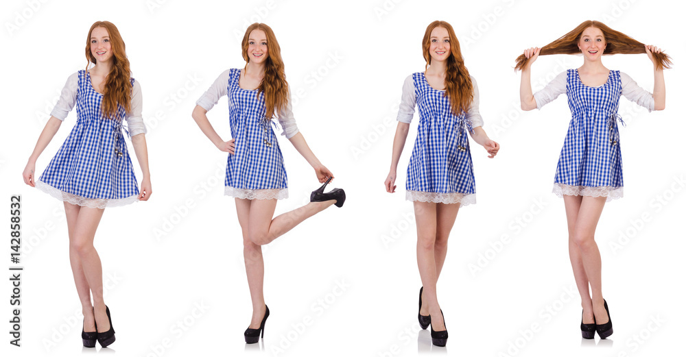 Young woman in fashion concept Young woman in fashion concept