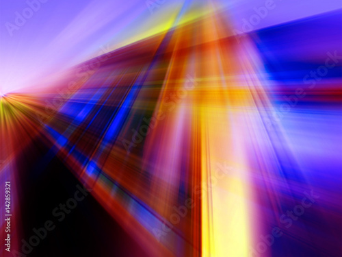 Abstract background in yellow, orange, red, purple, green and blue colors