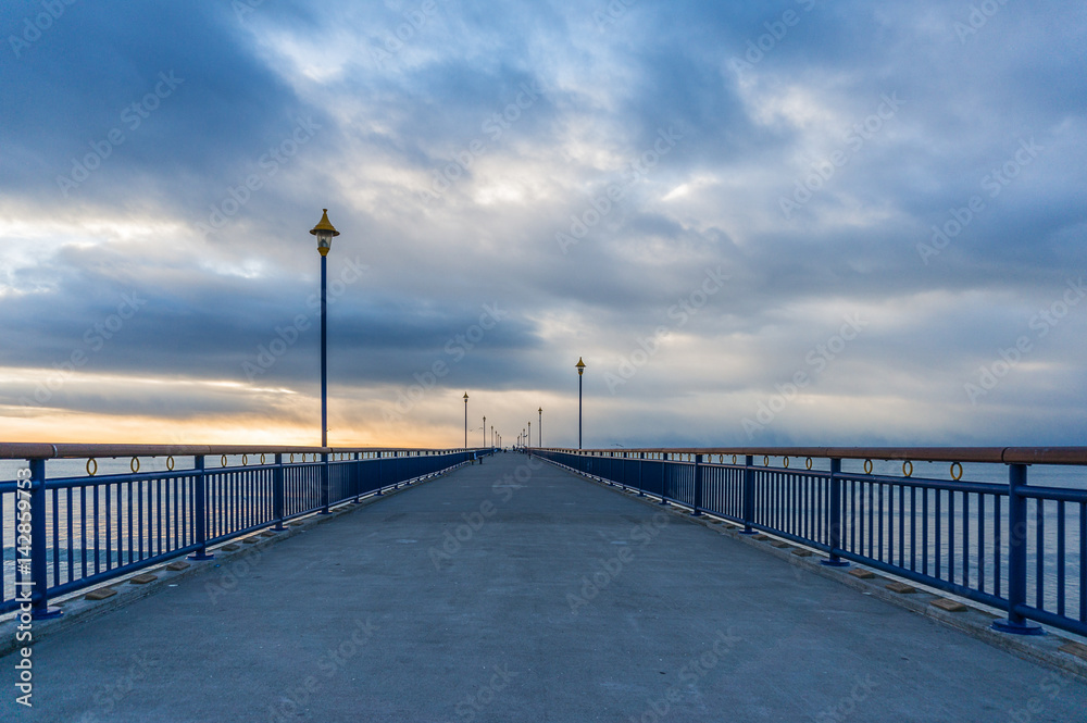 Perspective view on New Brighton pier