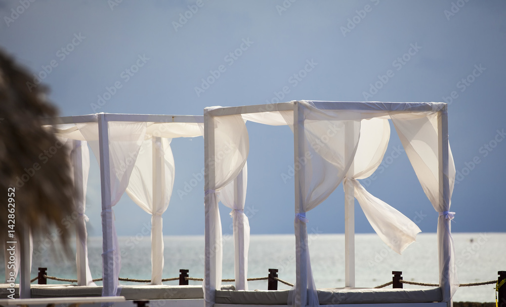 Beach Paradise With Cabanas Beach Paradise With Cabanas