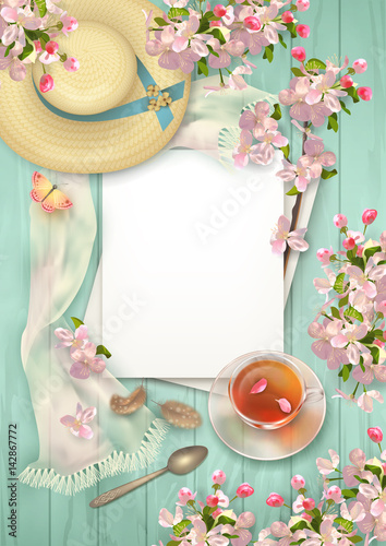 Spring Top View Background