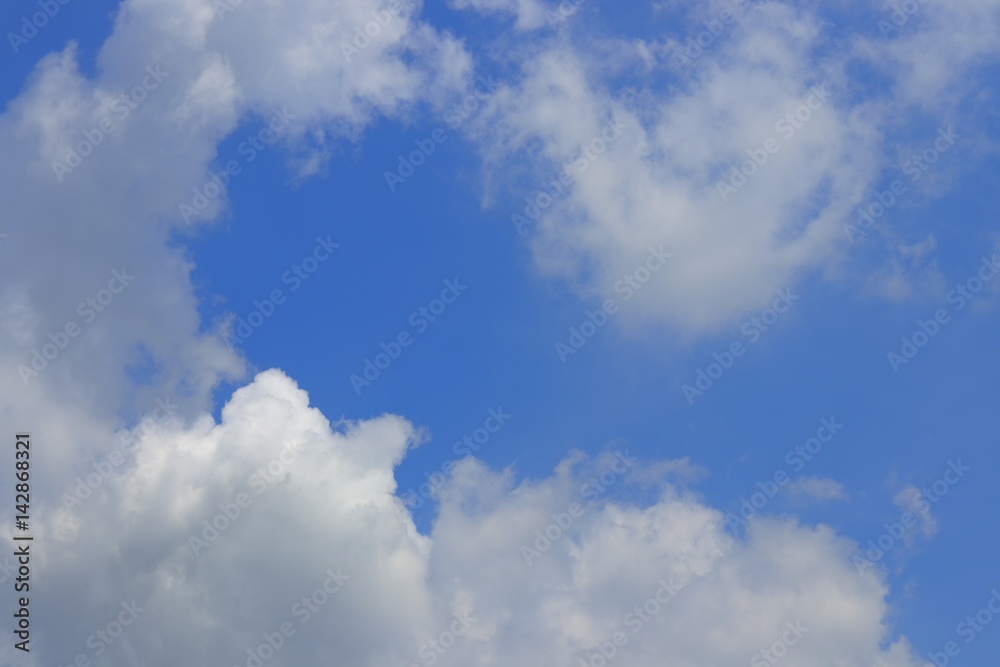 blue sky with fluffy cloud bright beautiful art of nature and copy space for add text blue sky with fluffy cloud bright beautiful art of nature and copy space for add text