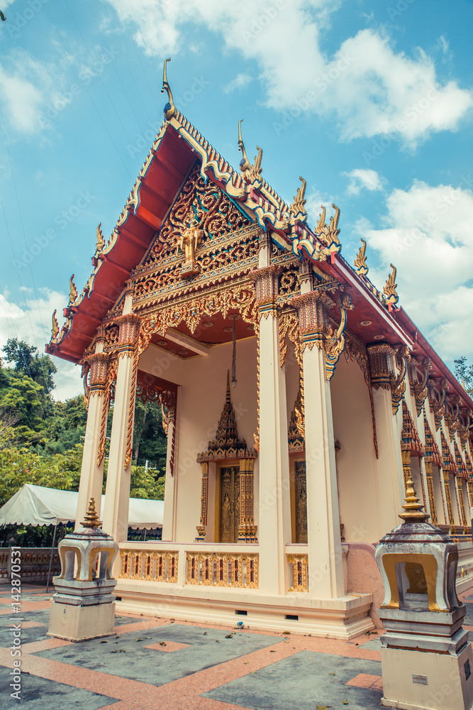 Thai temple. Wat Lang San, Charoen Samanakij Temple Phuket, Thailand.