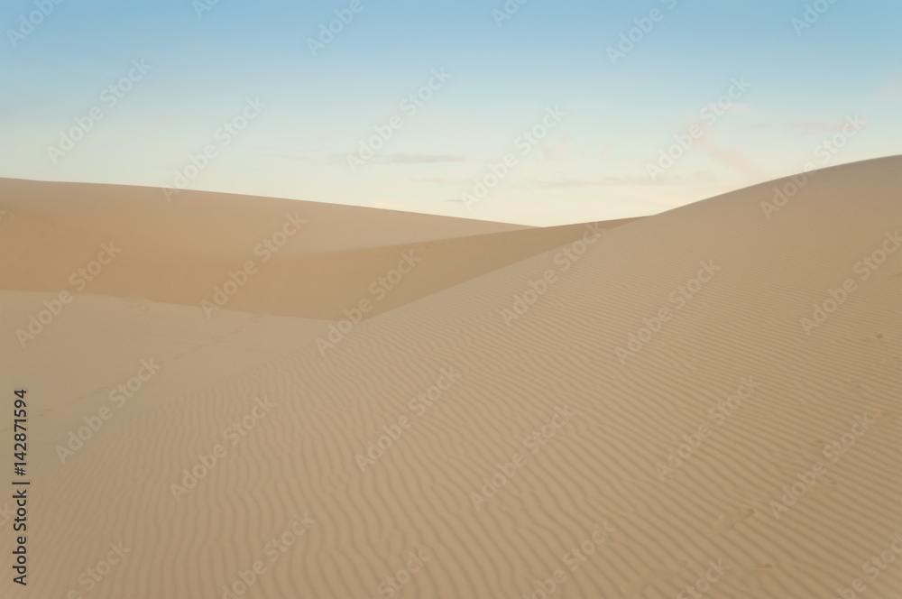 White sand dune. Mui Ne. Vietnam