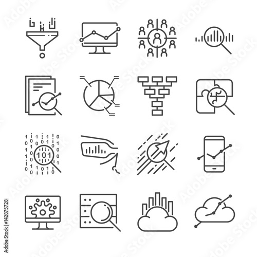 Data Analysis icons set