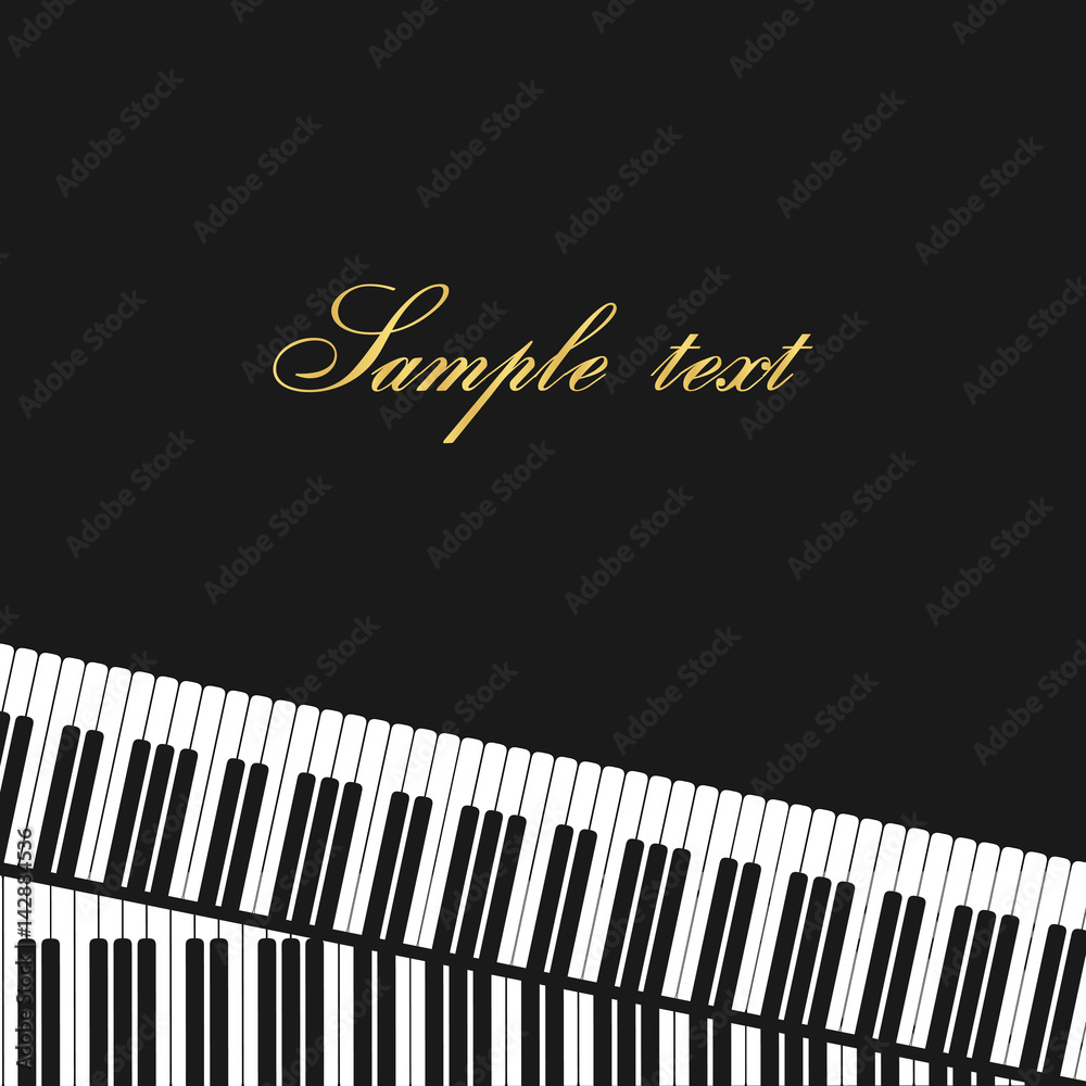 Fototapeta premium Piano background
