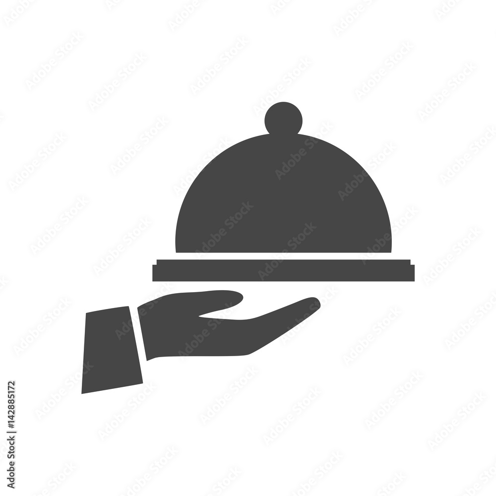 Fototapeta premium Food serving tray - Illustration