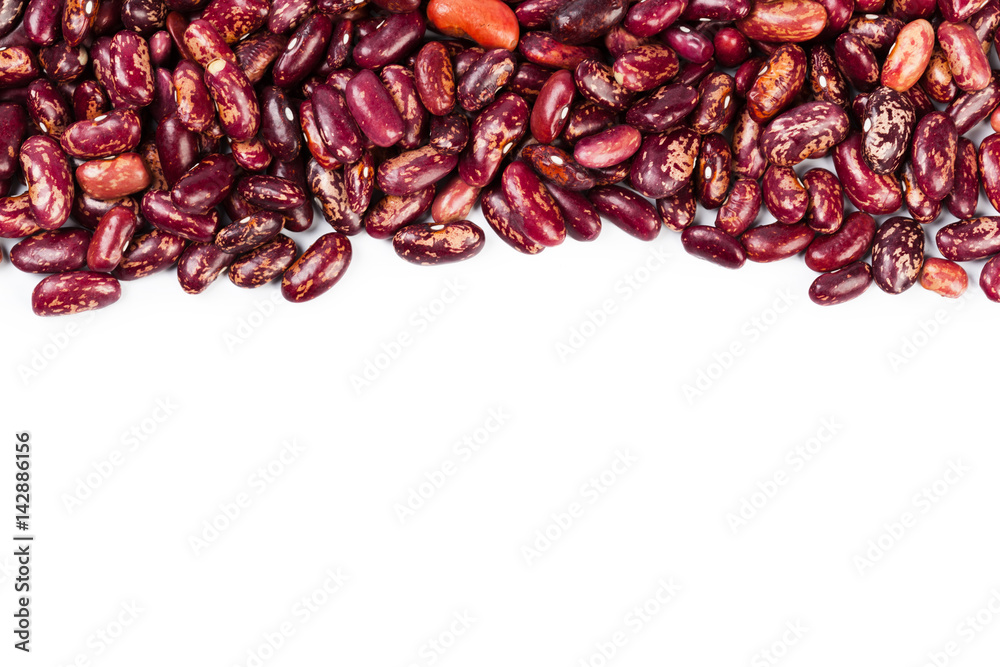 Red beans isolated on white background Red beans isolated on white background