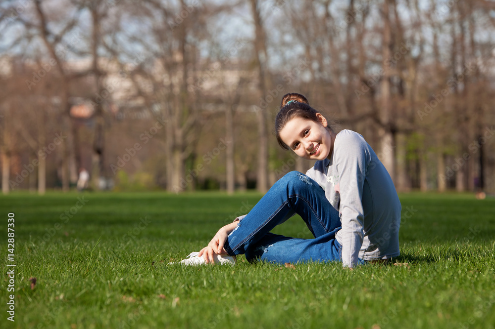 Young girl in the meadow