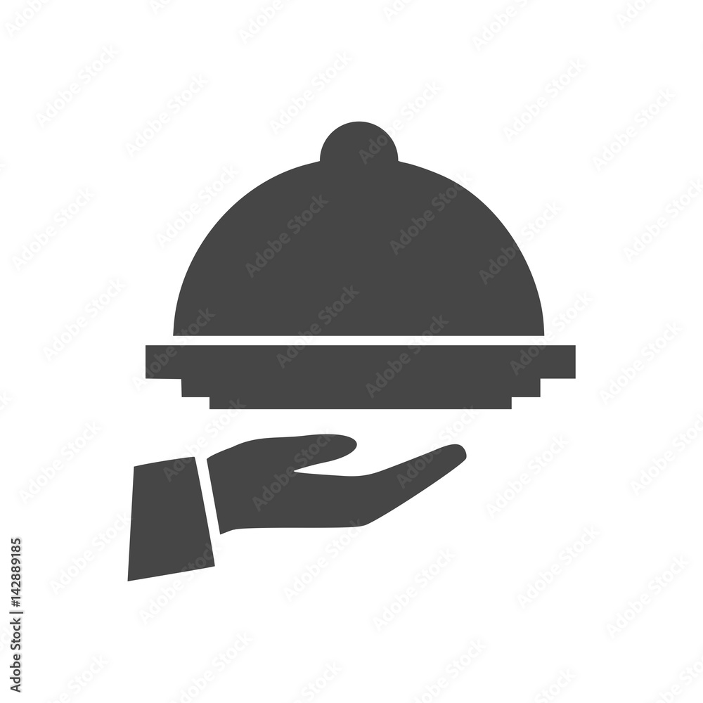 Fototapeta premium Food serving tray - Illustration