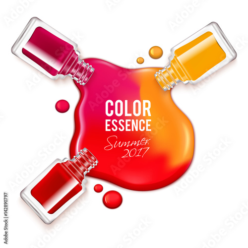 Spilled Nail Polish Illustration