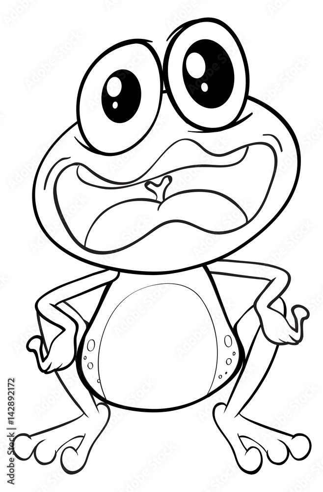 Animal outline for crazy frog Animal outline for crazy frog
