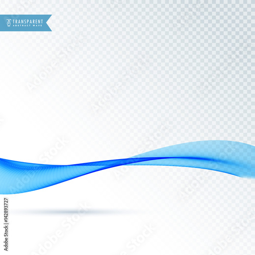 blue flowing wave vector background