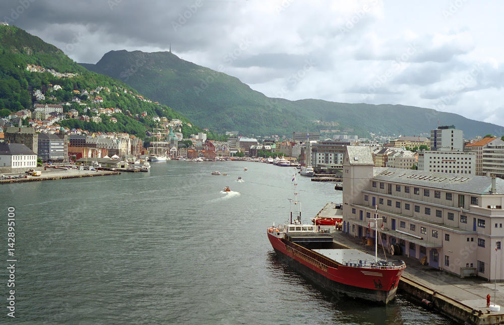 port entrance of Bergen