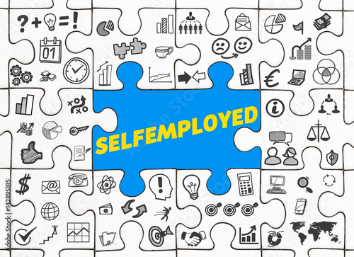 Selfemployed / Puzzle mit Symbole