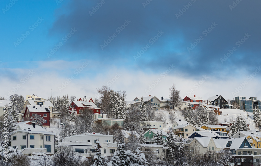 Obraz premium City of Tromso in winter