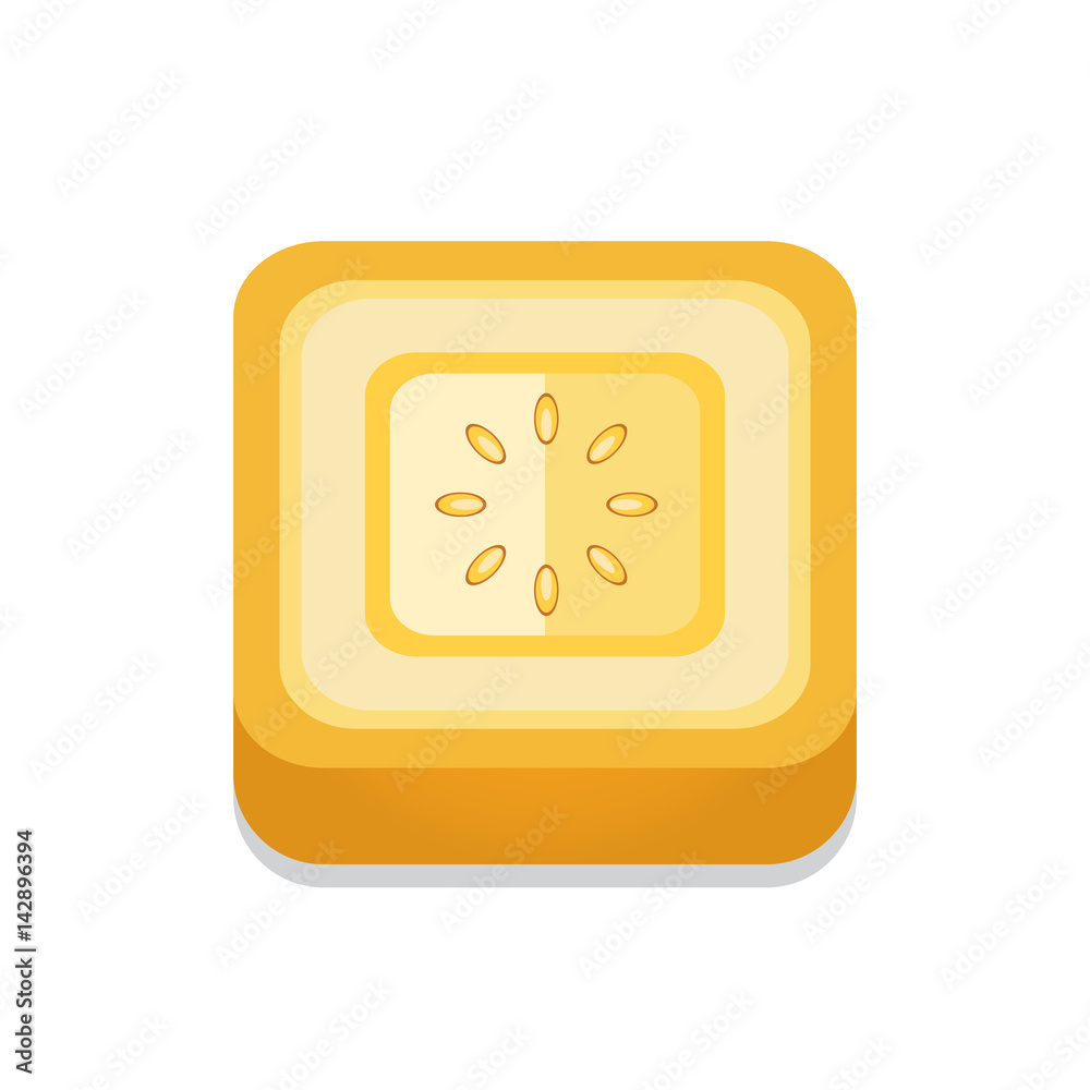 square Tomato 3D Button Design square Tomato 3D Button Design