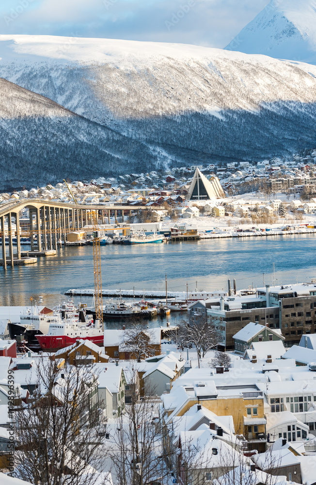 City of Tromso in winter