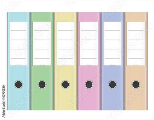 Office Stationery Lever Arch Ringbinder Folders in Spring Colors
