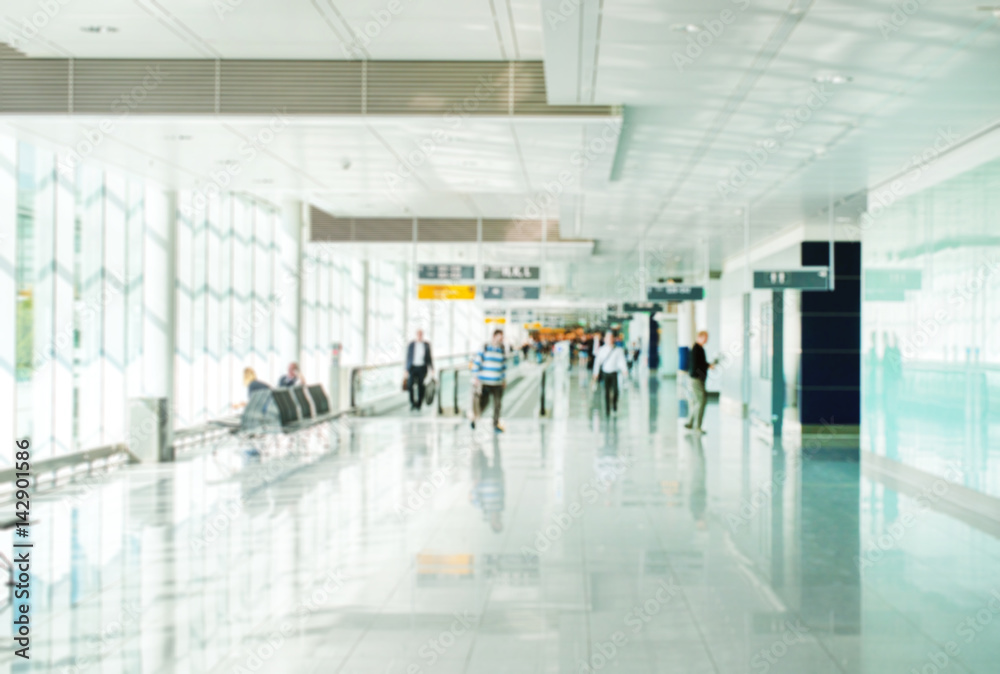 Passenger terminal inside the airport. Blurred image. Suitable for  background. Stock Photo | Adobe Stock