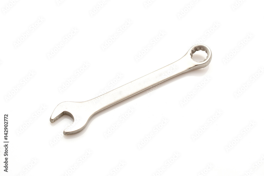 Wrench spanners tools isolated on white background. Industry abstraction. A photo for your store. Wrench spanners tools isolated on white background. Industry abstraction. A photo for your store.