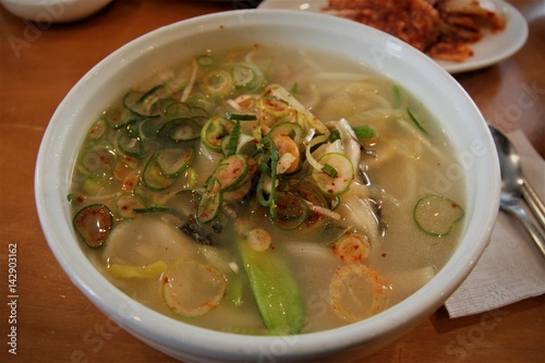 Korean dumpling soup
