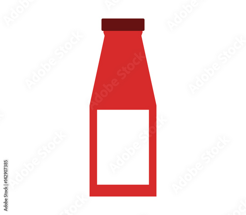 Icon bottle of tomato