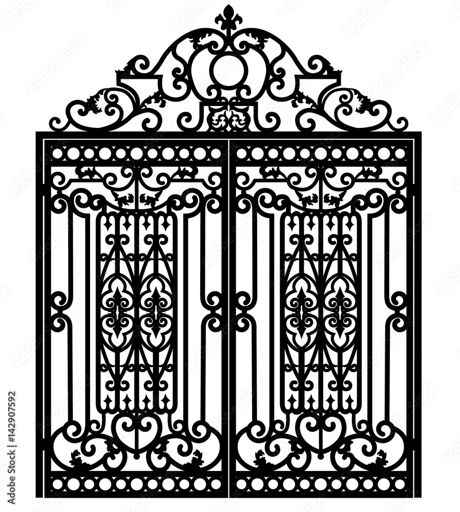 Obraz premium Forged iron gate