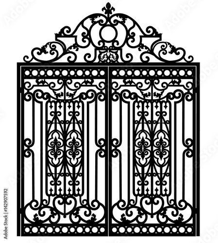 Forged iron gate