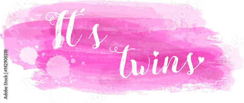 Baby gender reveal illustration.