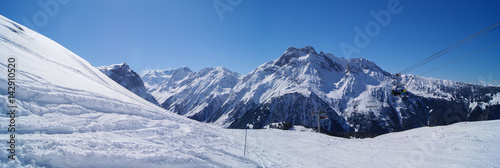 vue des piste de Pralognan