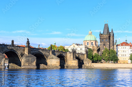 the Charles bridge in Prague