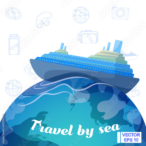 Travel by sea on a cruiser