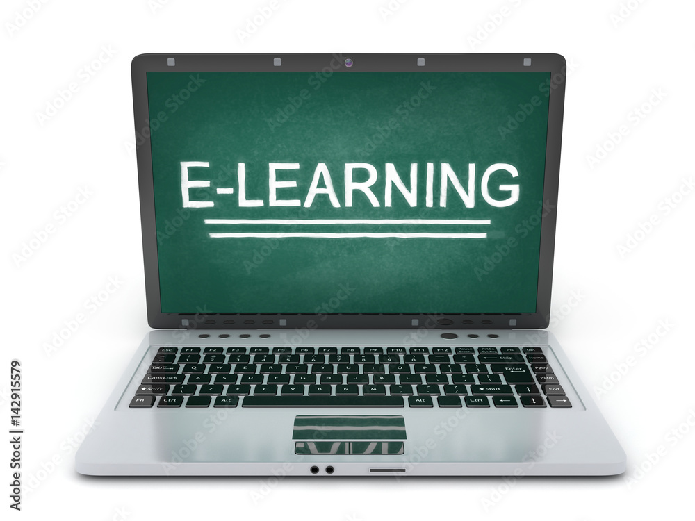 Laptop and sign e-learning Laptop and sign e-learning