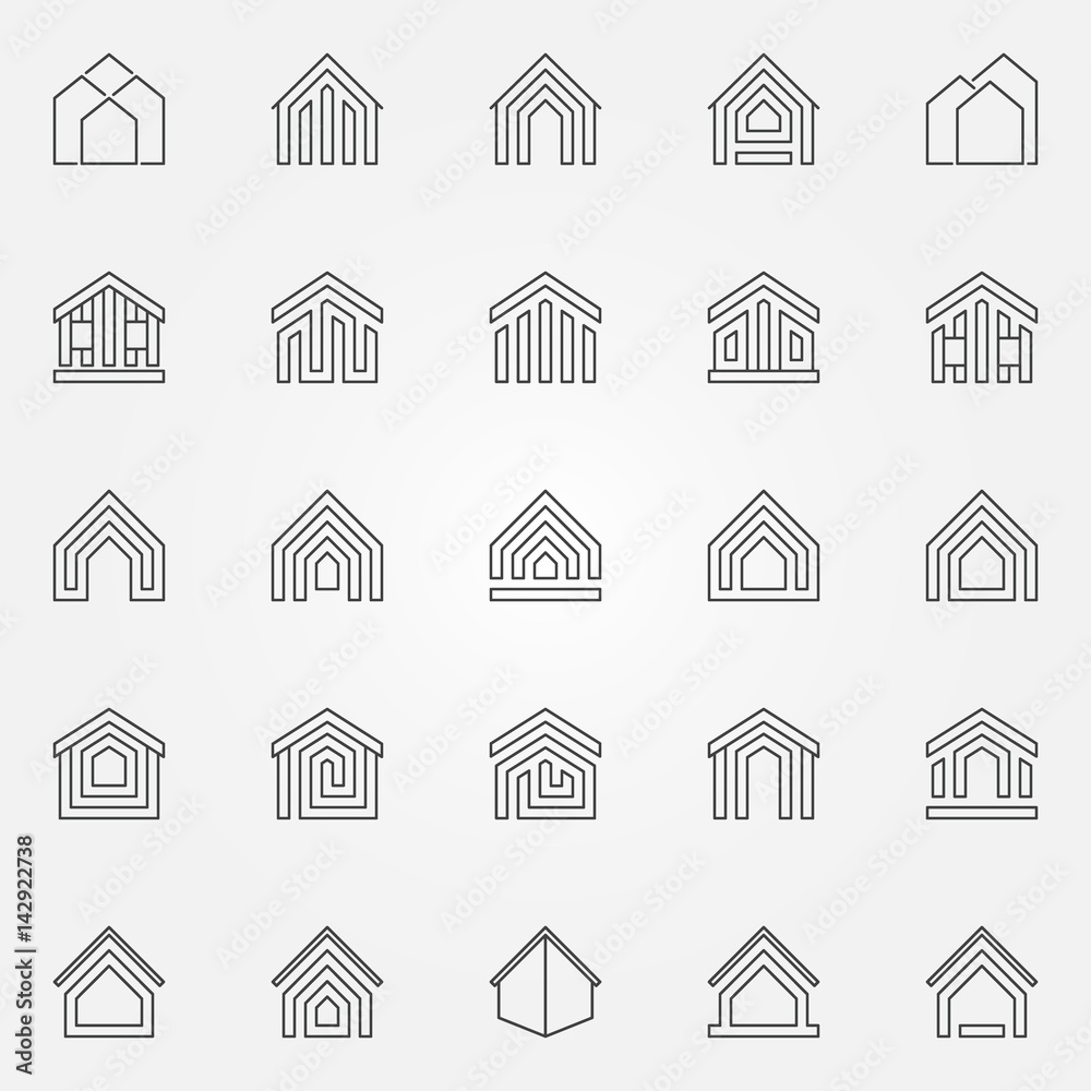House icons set