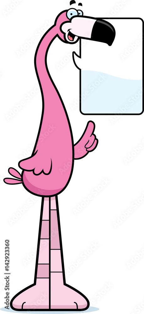 Talking Cartoon Flamingo