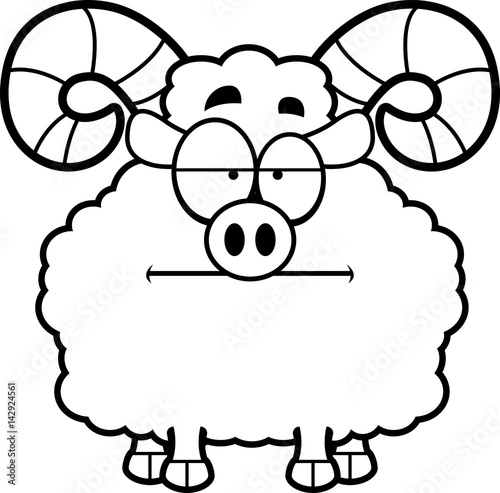 Bored Cartoon Ram