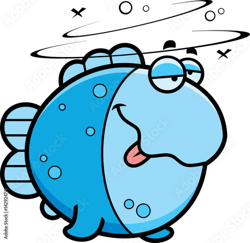 Cartoon Drunk Fish