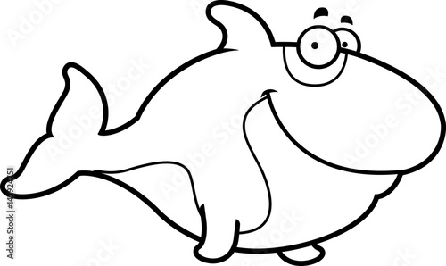 Cartoon Killer Whale Smiling
