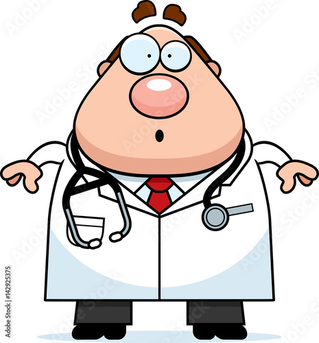Surprised Cartoon Doctor